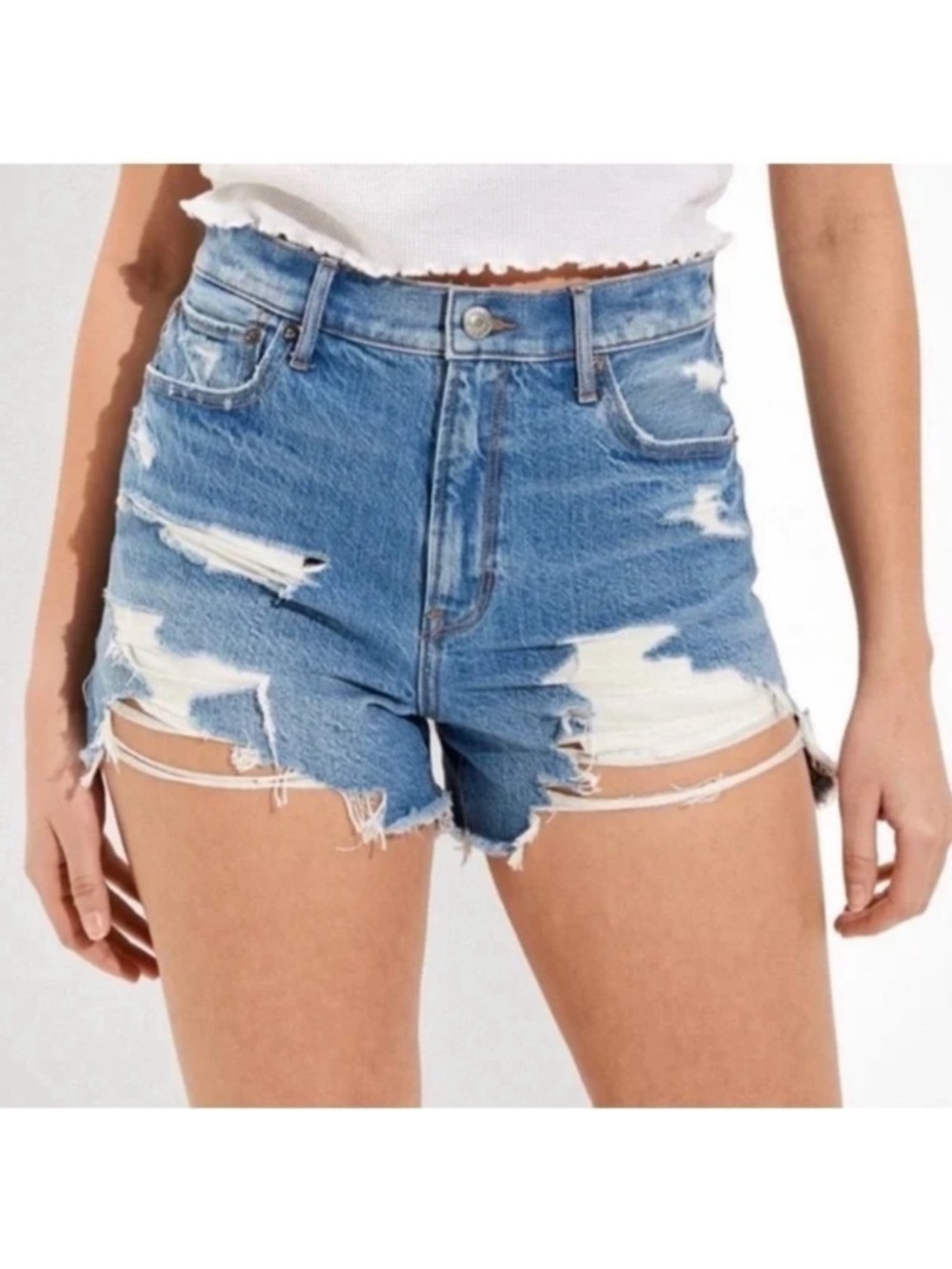 American Eagle Highest Rise 90’s Boyfriend Jean Shorts 4